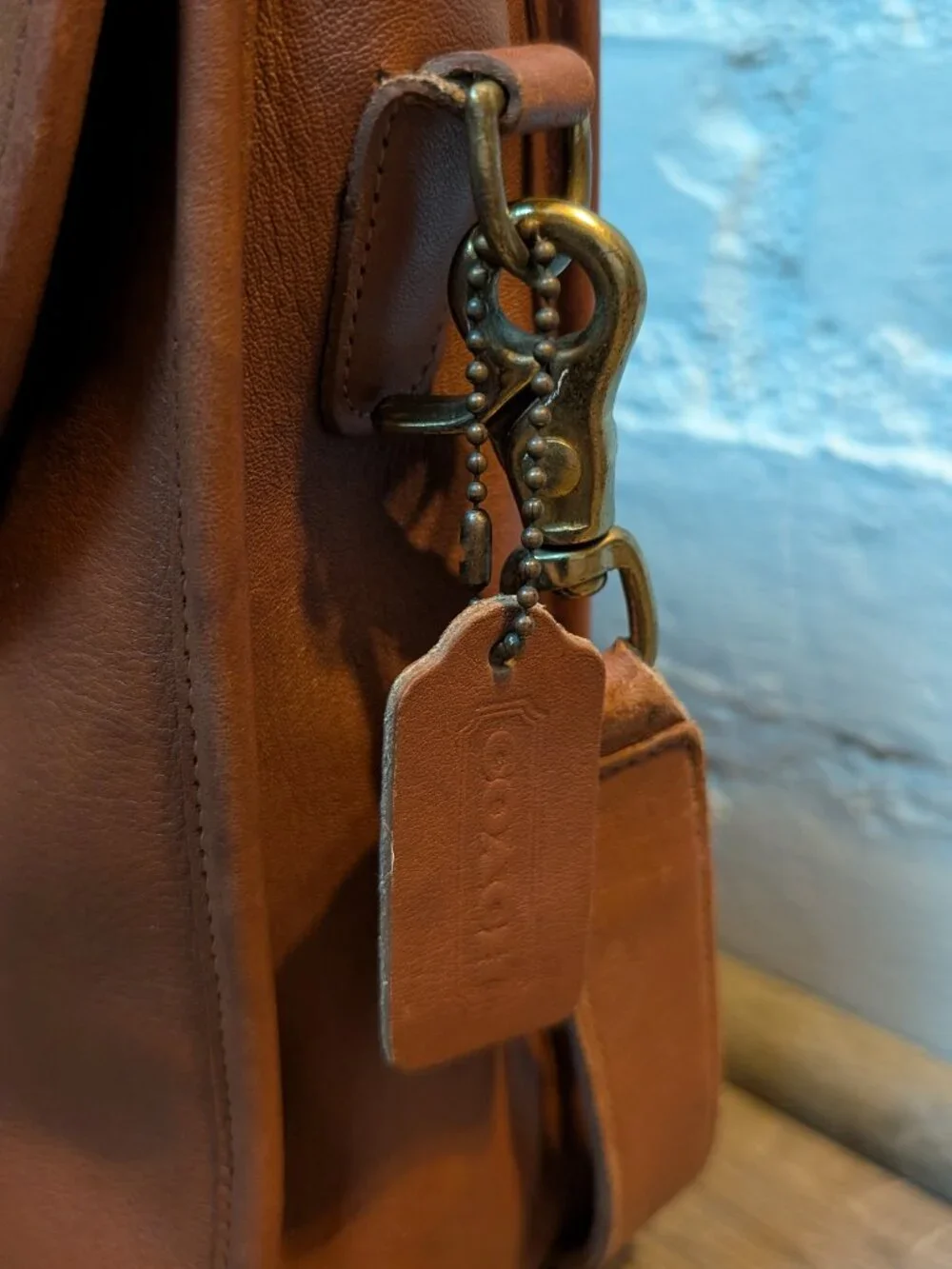Vintage Coach Lexington Style Leather Briefcase - British Tan